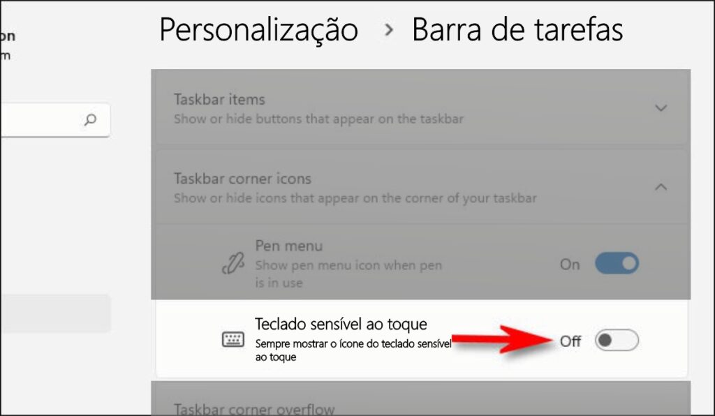 Como ativar o teclado virtual no Windows 11