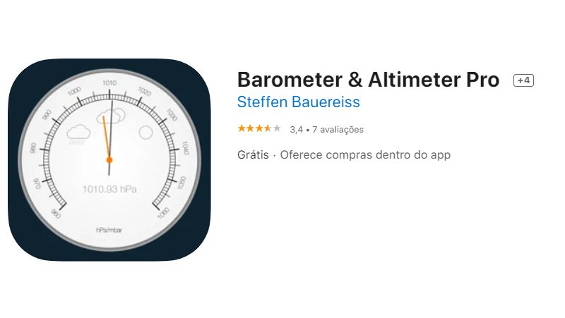 use o barômetro no ios