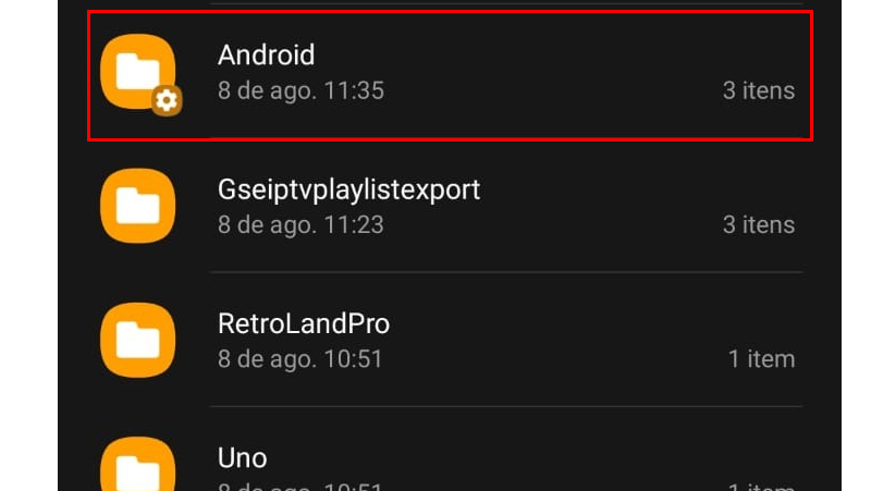 vá em android