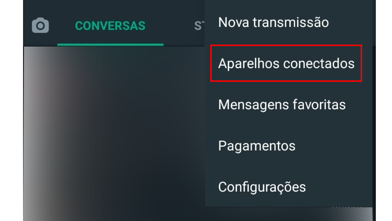 vá em aparelhos conectados