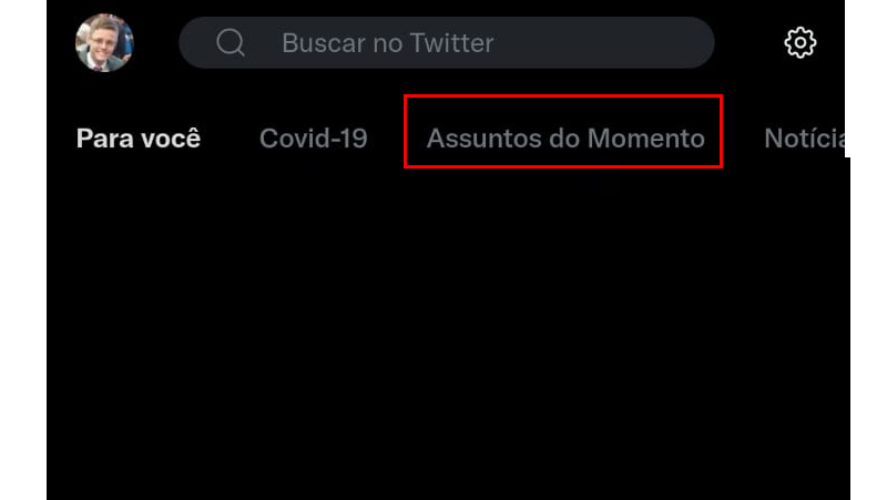 escolha assuntos do momento