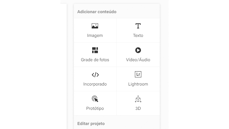 ferramentas do painel