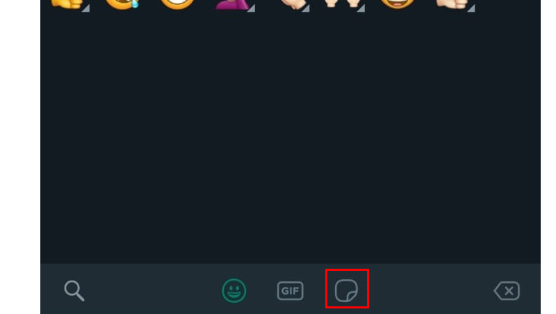 ícone das figurinhas do whatsapp