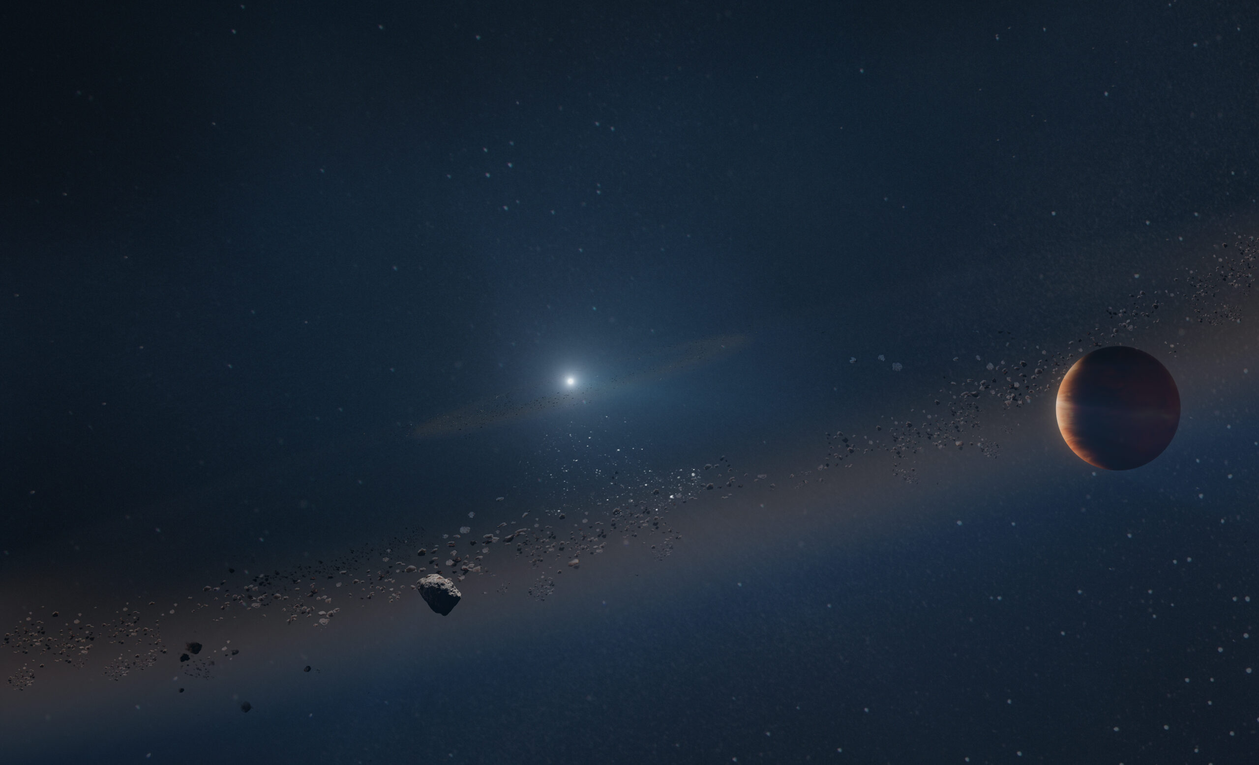 Planeta orbitando estrela morta mostra destino de nosso sistema solar 16