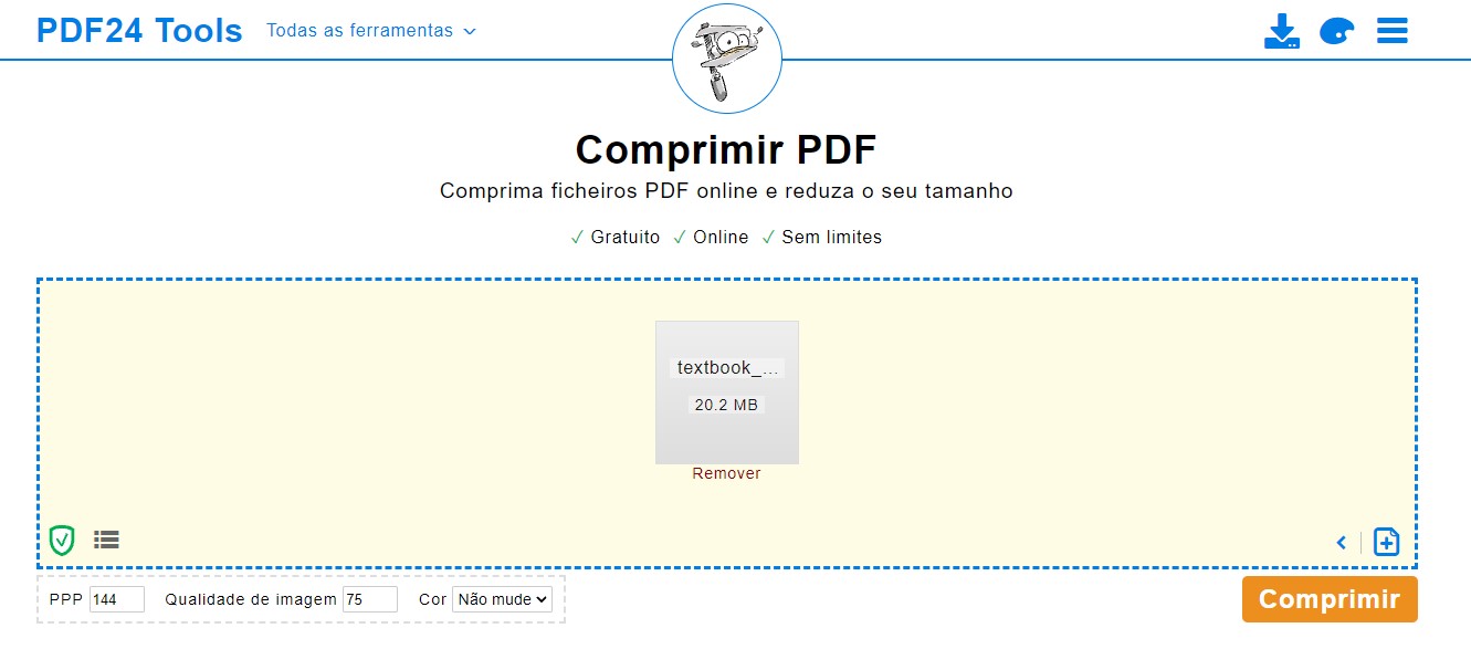 Ajustes de qualidade PDF 24 Tools - Comprimir PDF é fácil com esses serviços online