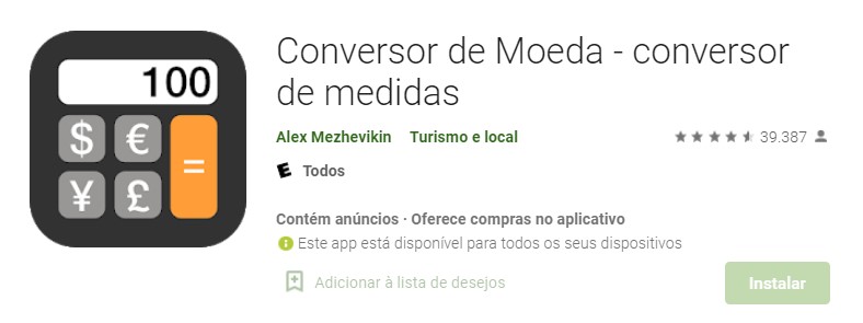 Conversor de Moeda - 5 apps para converter dólar em real