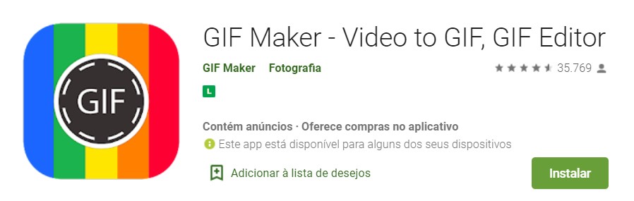 GIF Maker - aplicativos para criar GIFs