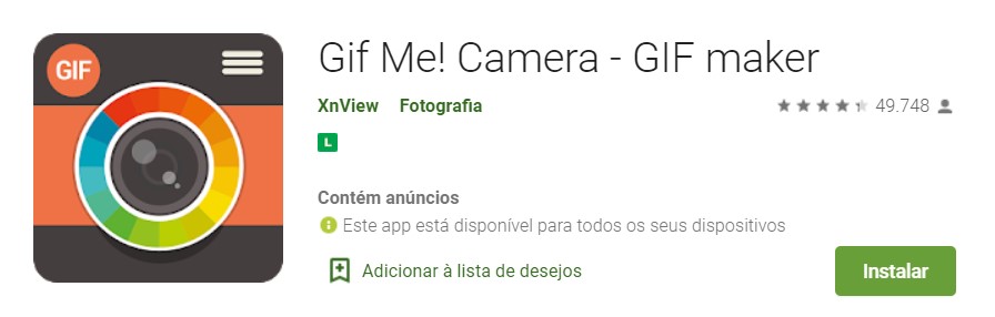 GIF Me! Camera - aplicativos para criar GIFs