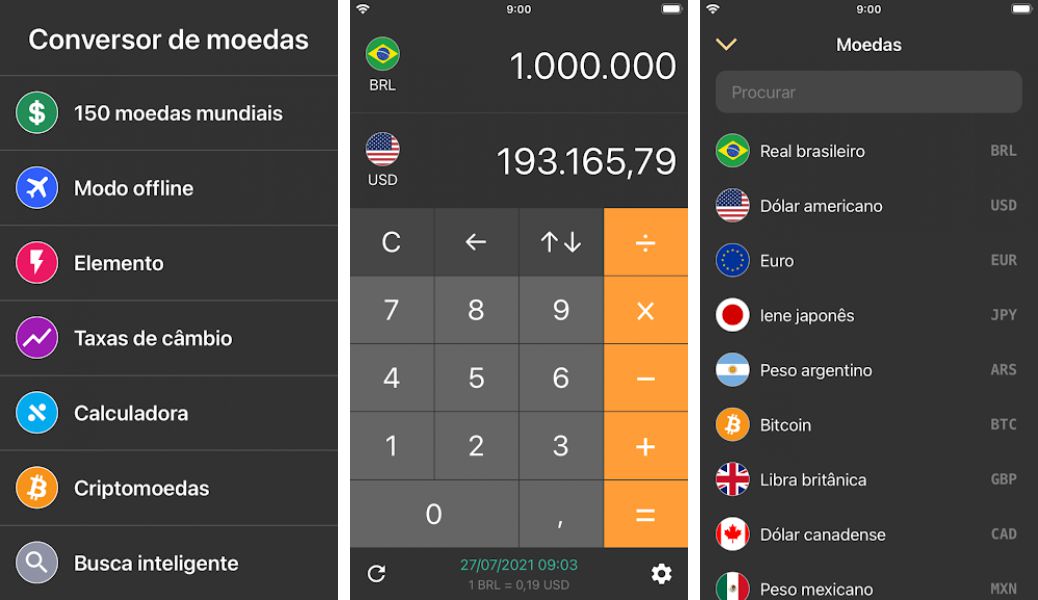 Imagens Conversor de Moeda - 5 apps para converter dólar em real
