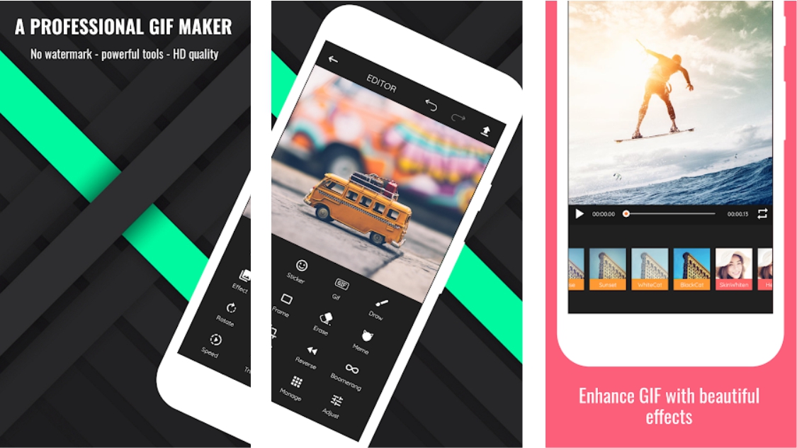 Imagens do app GIF Maker - aplicativos para criar GIFs