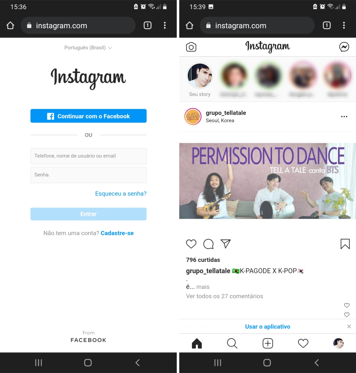 Instagram de navegador do celular - Como entrar no Instagram usando PC ou Smartphones