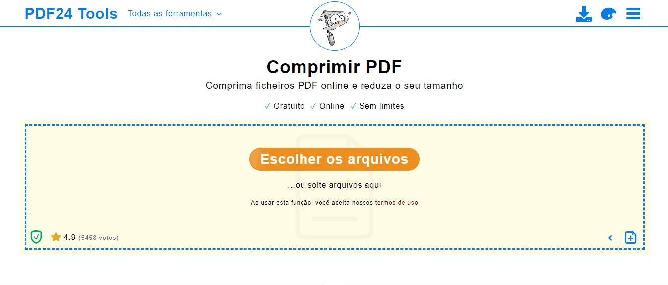 PDF 24 Tools - Comprimir PDF é fácil com esses serviços online