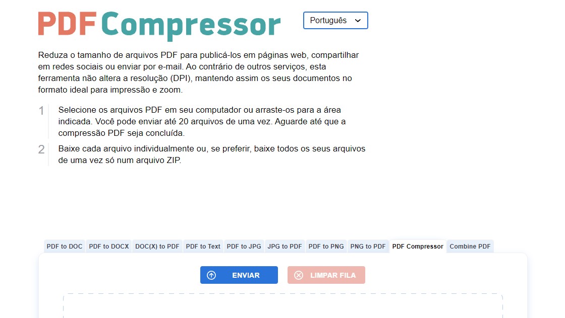 PDF Compressor - Comprimir PDF é fácil com esses serviços online
