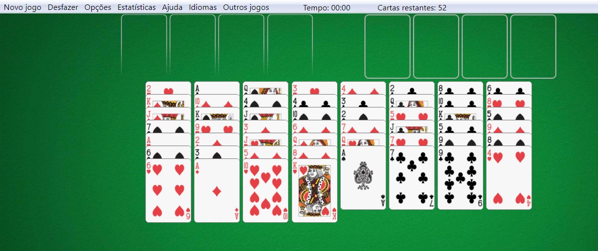 Paciência.eu - Sites para jogar Freecell online