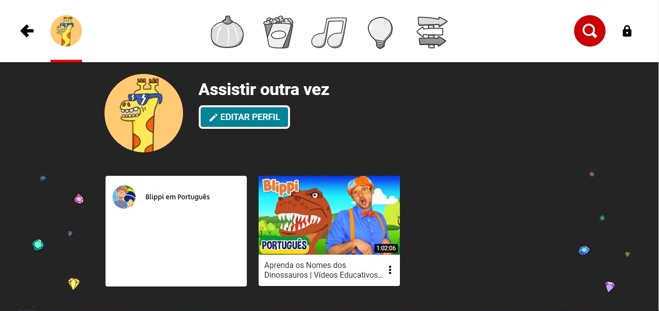 Veja o histórico de visualização dos videos que seus filhos assistiram - Youtube Kids