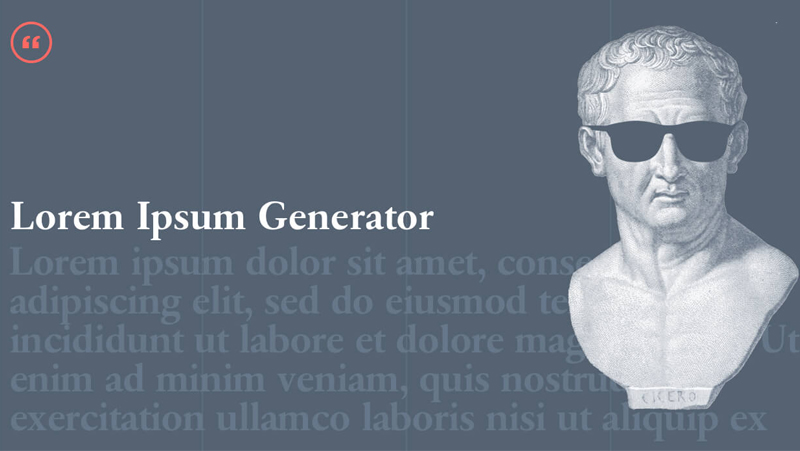 cicero foi o criador do lorem ipsum