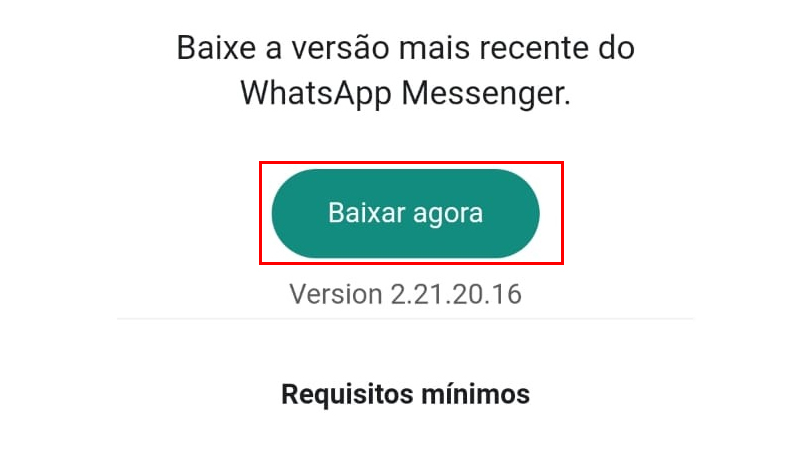 escolha no site a opção baixar agora