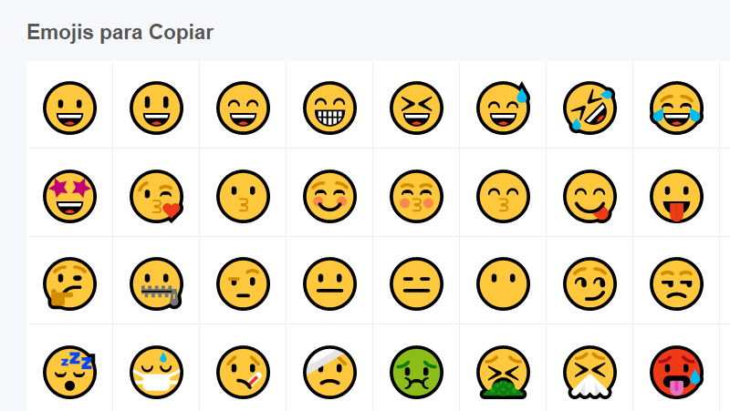 site com emojis para copiar