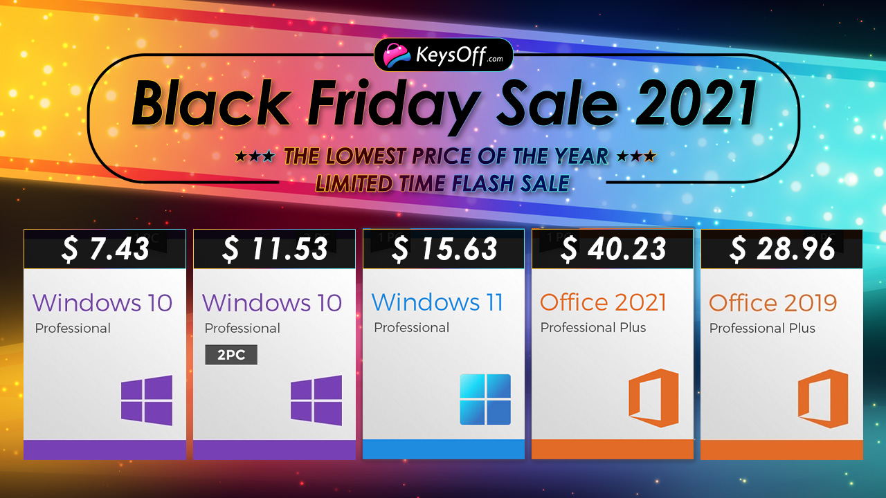 Black Friday 2021: compre Windows 10 por R$ 41 e 60% de desconto em outros 6