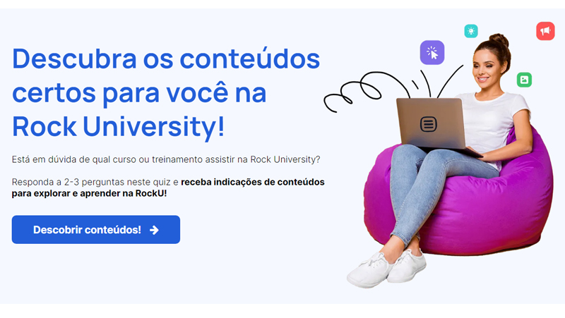 A Rock University oferece vários cursos online gratuitos