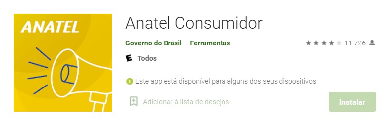 Baixe o aplicativo Anatel Consumidor