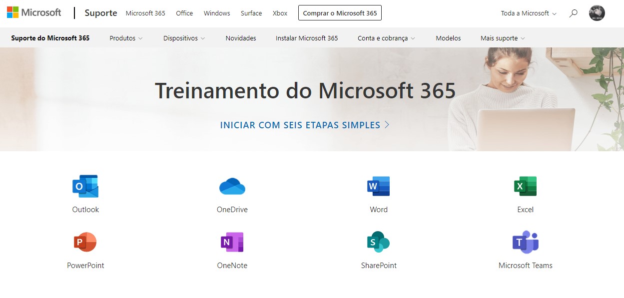 Cursos online da Microsoft