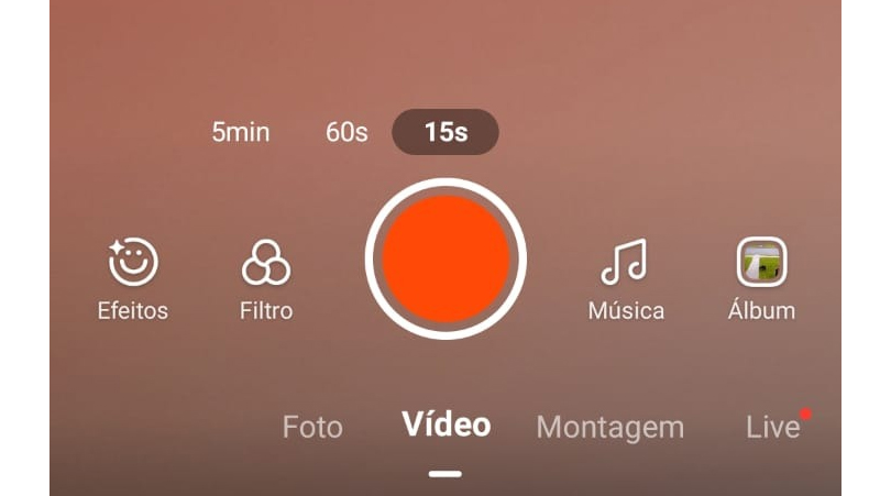 Insira músicas nos vídeos, filtros e efeitos
