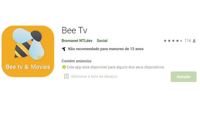 O Bee TV é outra opção menos conhecida