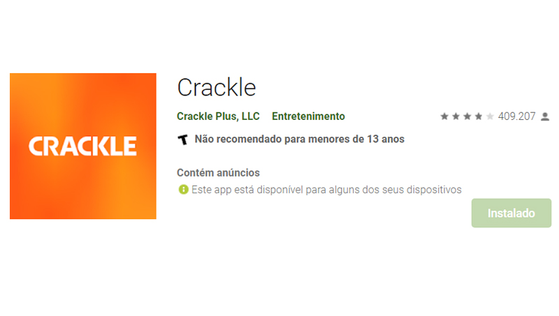 O Crackle é uma opção popular