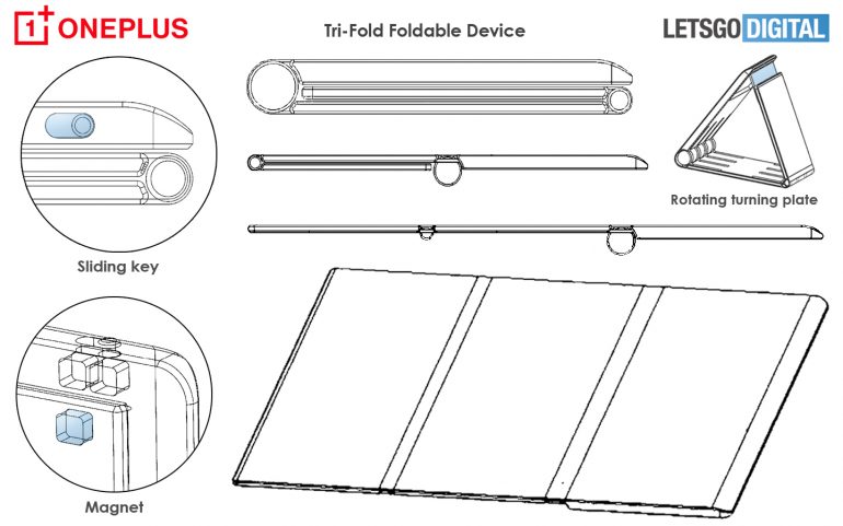OnePlus dobrável com 3 telas está sendo projetado 12