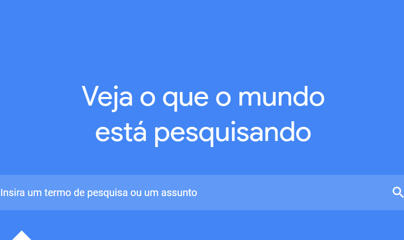 Saiba o que o mundo está pesquisando no Trends