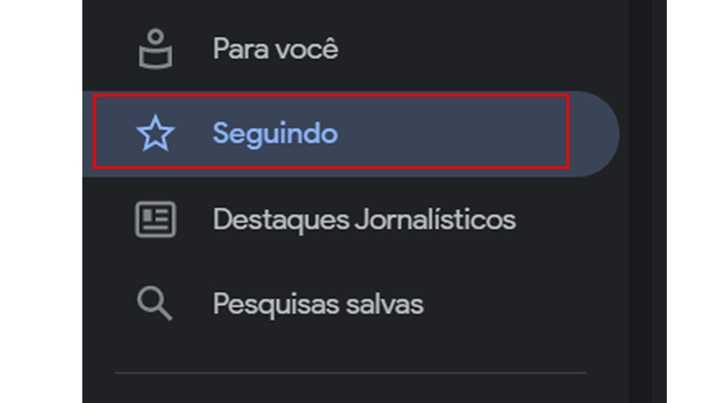 Vá na aba seguindo para encontrar notícias de seu interesse