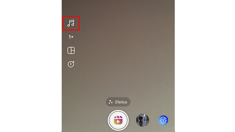 Adicione uma música no seu Reels