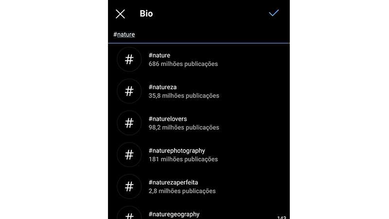 Digite a hashtag para instagram e veja qual agrada você