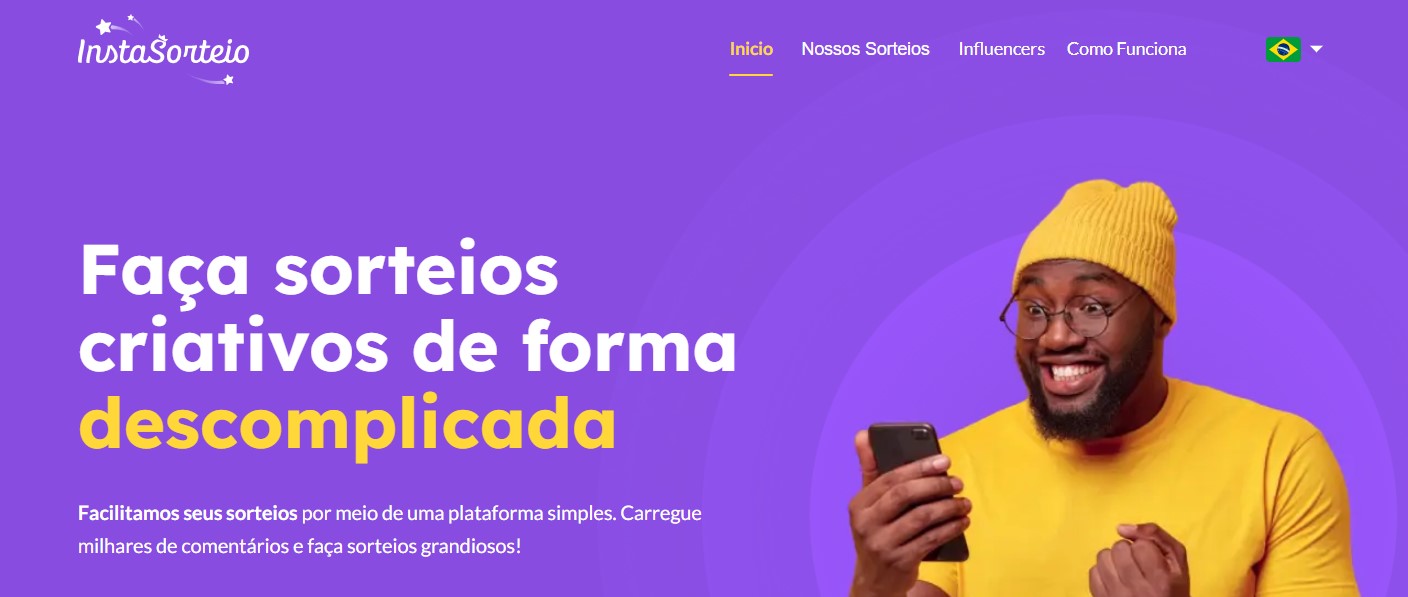 InstaSorteio - Como fazer sorteio no Instagram InstaSorteio - Como fazer sorteio no Instagram