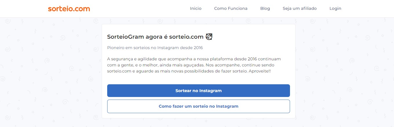 SorteioGram - Como fazer sorteio no Instagram