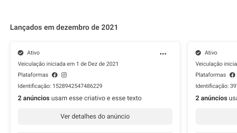 Veja a lista com vários anúncios e analise os detalhes