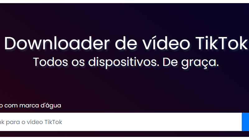 A primeira opção para baixar vídeo tik tok