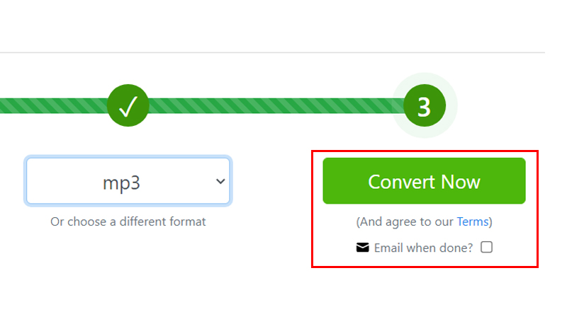 Defina o formato de saída e clique em Convert Now