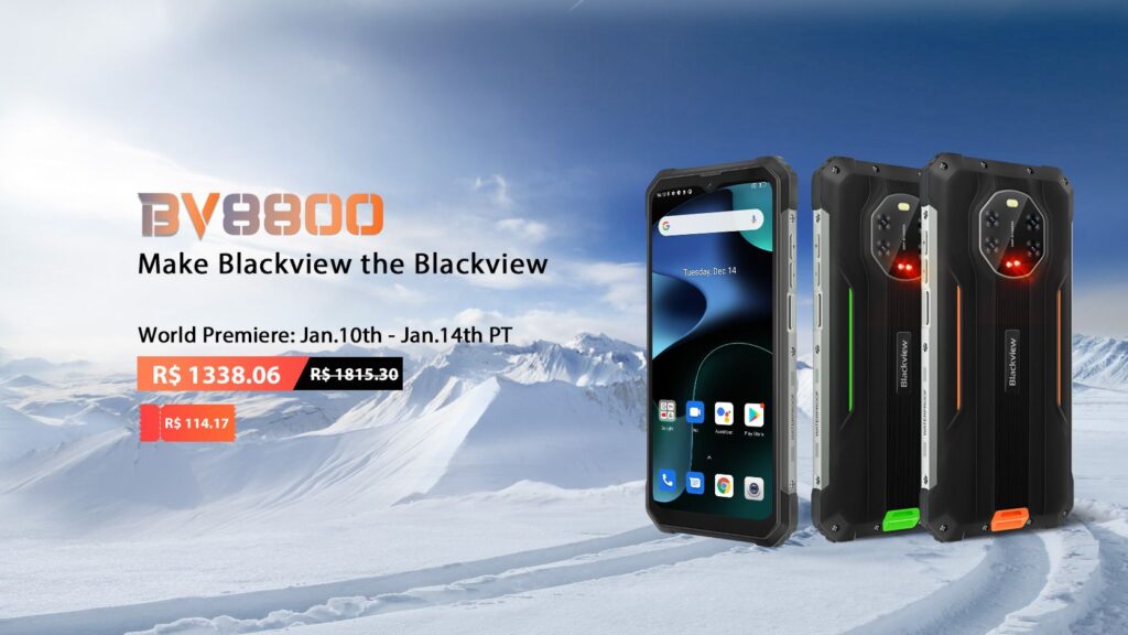 Super celular Blackview BV8800 por apenas US$ 199,99 4