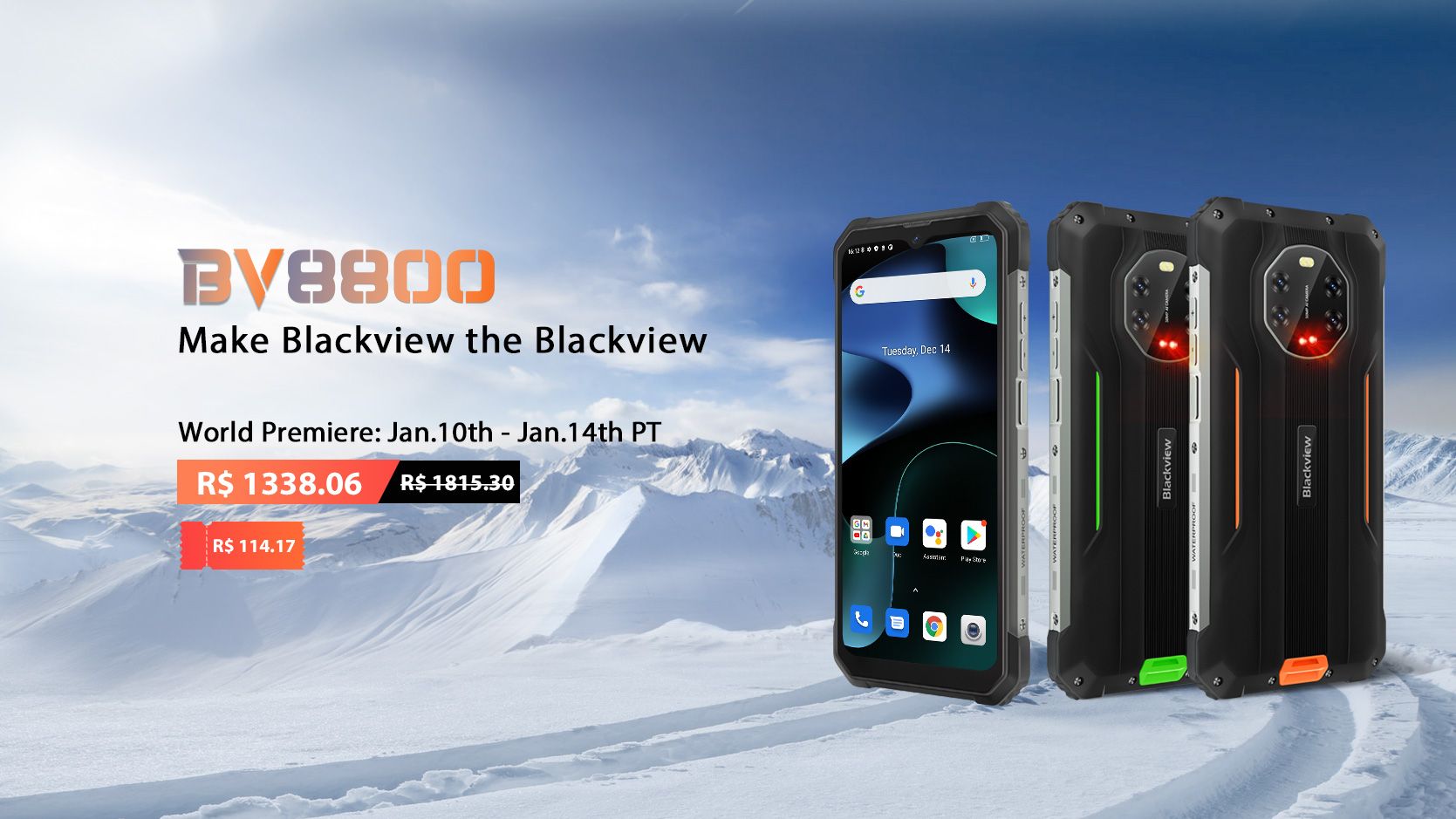 Super celular Blackview BV8800 por apenas US$ 199,99 16