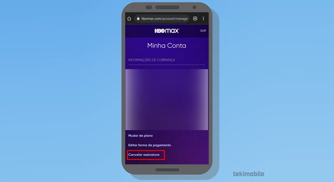 Vá em cancelar assinatura e aprenda como cancelar HBO Max