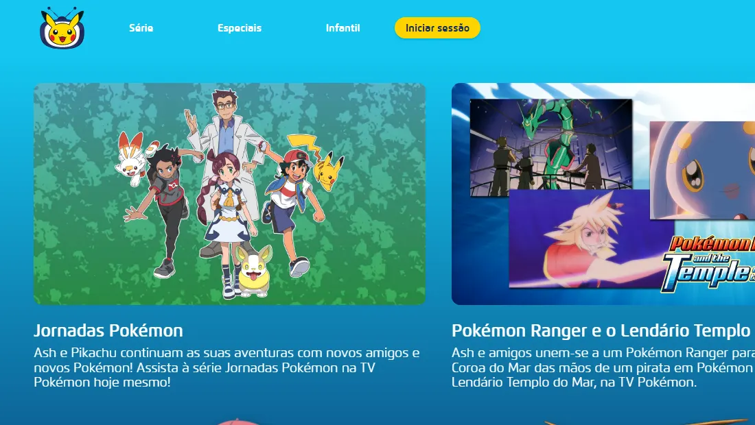 Conheça a TV Pokemon com vários episódios