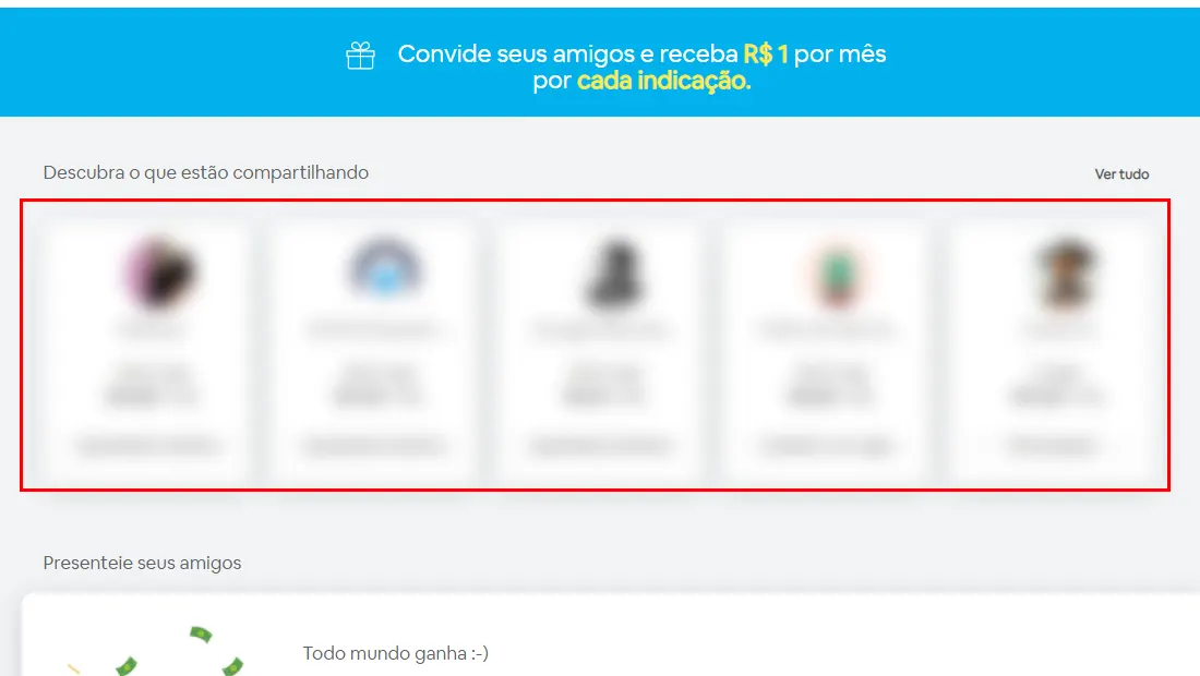 Escolha um dos grupos que dividem o serviço