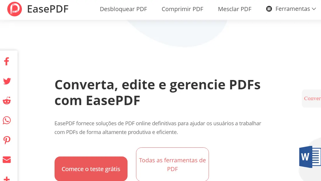 O Ease PDF é uma das opções mais populares