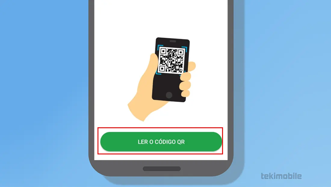 Toque em Ler o código QR no app