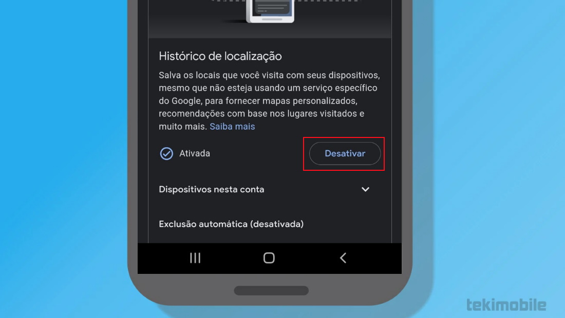 Aprenda como desativar rastreamento do Android