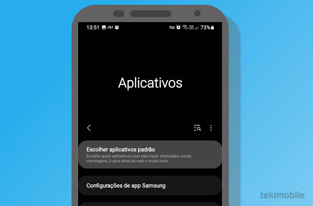 Escolher aplicativos padrçao - Como mudar apps padrão no Android