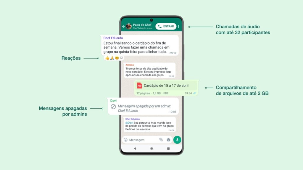 WhatsApp: reações com emojis, comunidades e muito mais está chegando 1