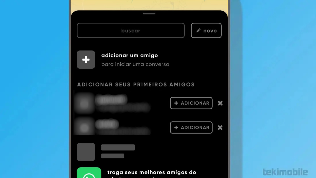 Adicione ainda mais amigos no aplicativo